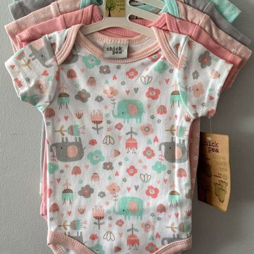 Chick Pea Baby Bodysuits 5-Pack
